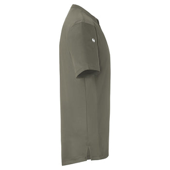 (6 sztuk) KARLOWSKY | Męska koszulka gastronomiczna robocza z krótkim rękawem Performance - szałwiowa - Rozmiar: 2XL - Prime Gastro