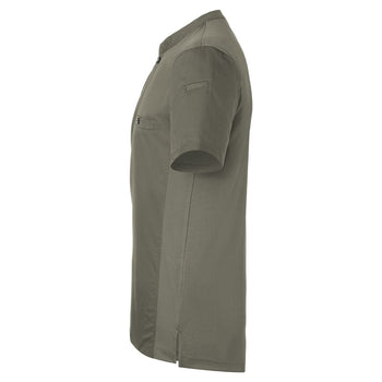 (6 sztuk) KARLOWSKY | Męska koszulka gastronomiczna robocza z krótkim rękawem Performance - szałwiowa - Rozmiar: 2XL - Prime Gastro