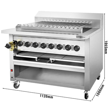 Wysokowydajny grill gazowy do Adana & Shish Kebab - z 15 automatycznie obracającymi się szpikulcami - Prime Gastro