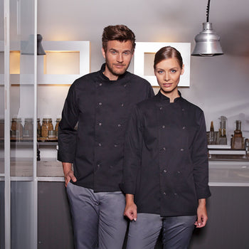 KARLOWSKY | Bluza kucharska Basic- Czarny - Rozmiar: 4XL - Prime Gastro