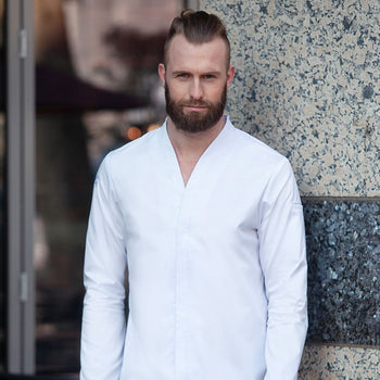 (6 sztuk) KARLOWSKY | bluza kucharska DIAMOND CUT Couture - Biały - Rozmiar: 52 - Prime Gastro