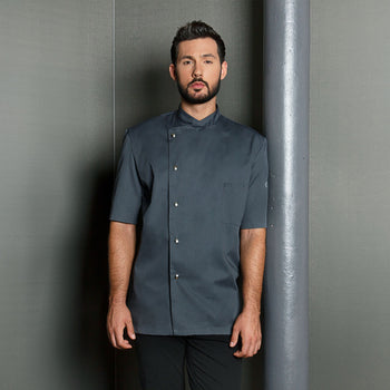 KARLOWSKY | Bluza kucharska Gustav - Antracytowy - Rozmiar: 60 - Prime Gastro