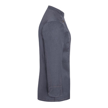 KARLOWSKY | Damska bluza kucharska Styl dżinsowy - Czarna w stylu Vintage - Rozmiar: 46 - Prime Gastro