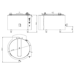 Elektryczny kocioł warzelny - 500 litrów - 45 kW - Ogrzewanie pośrednie