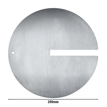 Płyta na mięso do szpikulców dla kebaba z otworem - Ø 25 cm - Prime Gastro