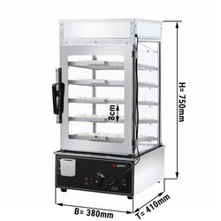 Parowar do pierogów i dim sum - 900W - Manualny - 5 szuflad