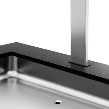 Lada bufetowa grzewcza DUBLIN - 2000 mm - z bemarem & kółkami - do 5x GN 1/1 - Prime Gastro