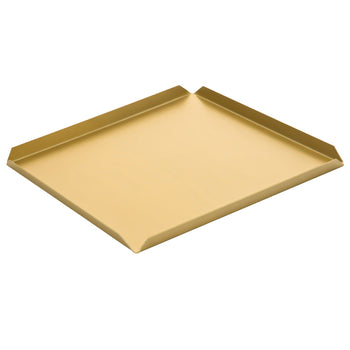 (5 szt.) Aluminiowa taca cukiernicza & prezentacyjna - 170x170x10mm - szampańska - Prime Gastro