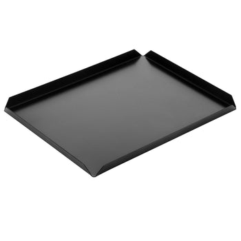 (5 szt.) Aluminiowa taca cukiernicza & prezentacyjna - 300x200x10mm - Czarna - Prime Gastro