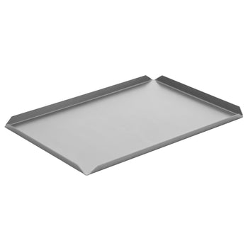 (5 szt.) Aluminiowa taca cukiernicza & prezentacyjna - 400x100x10mm - srebrna - Prime Gastro