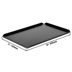 (5 szt.) Aluminiowa taca cukiernicza & prezentacyjna - 500x100x10mm - Czarna