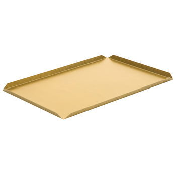 (5 szt.) Aluminiowa taca cukiernicza & prezentacyjna - 500x150x10mm - szampańska - Prime Gastro