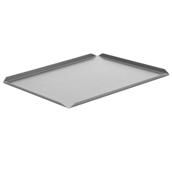 (5 szt.) Aluminiowa taca cukiernicza & prezentacyjna - 600x400x10mm - srebrna - Prime Gastro