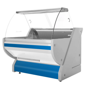 Lada chłodnicza - 1100 mm - z podświetleniem - panel przedni w kolorze niebieskim - Prime Gastro