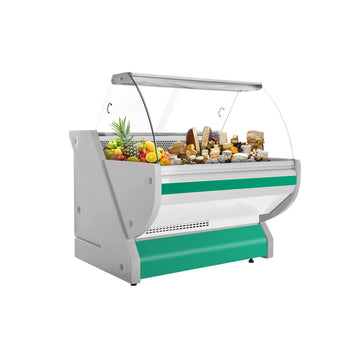 Lada chłodnicza - 1100 mm - z podświetleniem - panel przedni w kolorze zielonym - Prime Gastro