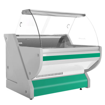 Lada chłodnicza - 1100 mm - z podświetleniem - panel przedni w kolorze zielonym - Prime Gastro