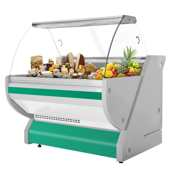 Lada chłodnicza - 1100 mm - z podświetleniem - panel przedni w kolorze zielonym - Prime Gastro