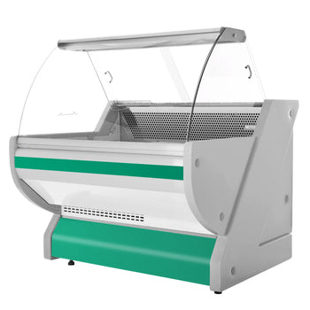 Lada chłodnicza - 1100 mm - z podświetleniem - panel przedni w kolorze zielonym - Prime Gastro