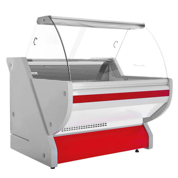 Lada chłodnicza - 1100 mm - z oświetleniem - panel przedni w kolorze czerwonym - Prime Gastro