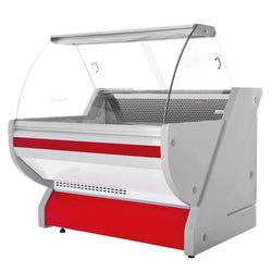 Lada chłodnicza - 1100 mm - z oświetleniem - panel przedni w kolorze czerwonym