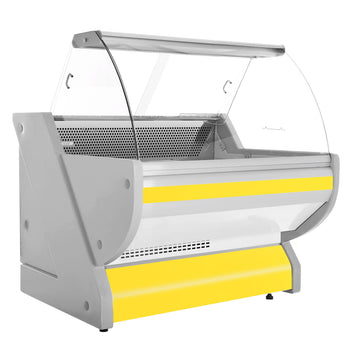 Lada chłodnicza - 1100 mm - z podświetleniem - panel przedni w kolorze żółtym - Prime Gastro