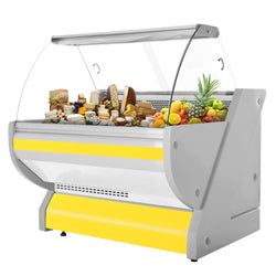 Lada chłodnicza - 1100 mm - z podświetleniem - panel przedni w kolorze żółtym