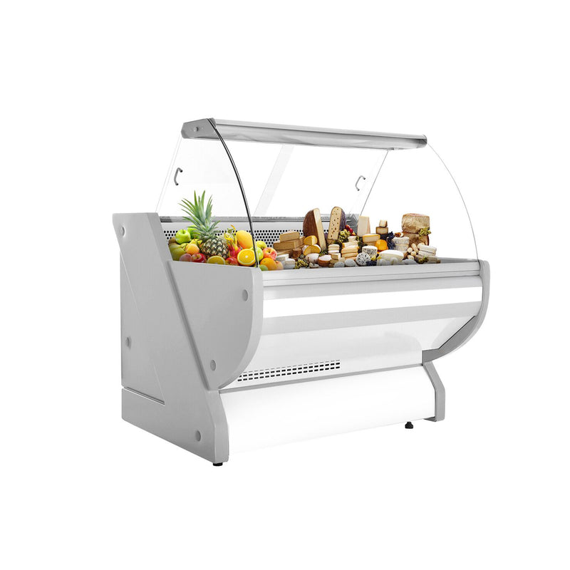 Lada chłodnicza - 1100 mm - z oświetleniem - panel przedni w kolorze białym