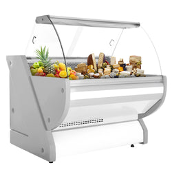 Lada chłodnicza - 1100 mm - z oświetleniem - panel przedni w kolorze białym