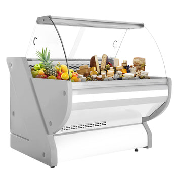 Lada chłodnicza - 1100 mm - z oświetleniem - panel przedni w kolorze białym - Prime Gastro