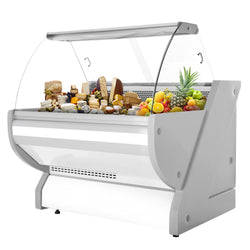 Lada chłodnicza - 1100 mm - z oświetleniem - panel przedni w kolorze białym