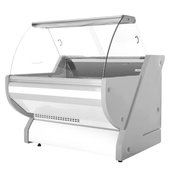 Lada chłodnicza - 1100 mm - z oświetleniem - panel przedni w kolorze białym - Prime Gastro