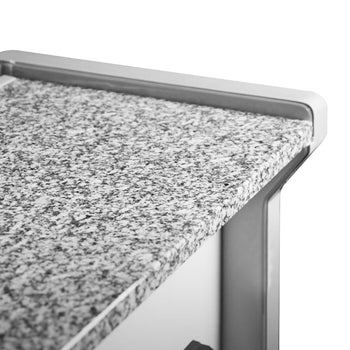 Lada chłodnicza - 3000 mm - z podświetleniem - panel przedni w kolorze zielonym - Prime Gastro