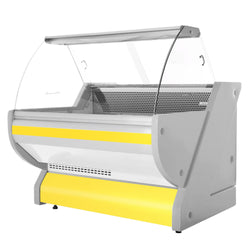 Lada chłodnicza - 1300 mm - z podświetleniem - panel przedni w kolorze żółtym