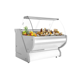 Lada chłodnicza - 1300 mm - z oświetleniem - panel przedni w kolorze białym