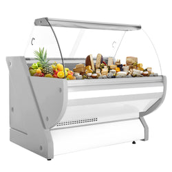 Lada chłodnicza - 1300 mm - z oświetleniem - panel przedni w kolorze białym