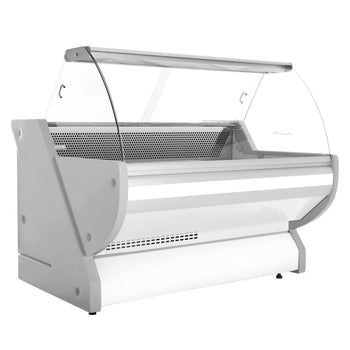 Lada chłodnicza - 1700 mm - z oświetleniem - panel przedni w kolorze białym - Prime Gastro