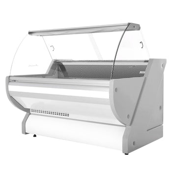 Lada chłodnicza - 1700 mm - z oświetleniem - panel przedni w kolorze białym - Prime Gastro