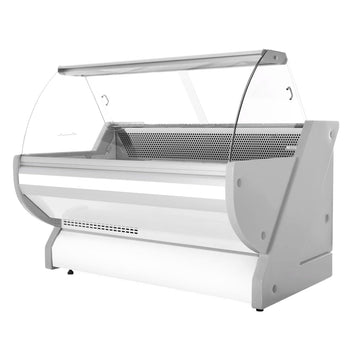 Lada chłodnicza - 2000 mm - z oświetleniem - panel przedni w kolorze białym - Prime Gastro