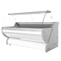 Lada chłodnicza - 2500 mm - z oświetleniem - panel przedni w kolorze białym