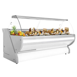 Lada chłodnicza - 3000 mm - z oświetleniem - panel przedni w kolorze białym