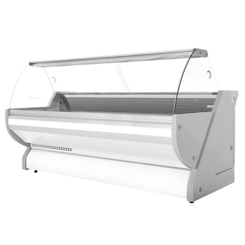 Lada chłodnicza - 3000 mm - z oświetleniem - panel przedni w kolorze białym - Prime Gastro