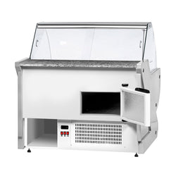 Lada chłodnicza - 1100 mm - z podświetleniem - panel przedni w kolorze niebieskim