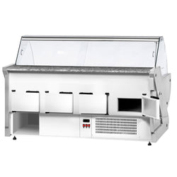 Lada chłodnicza - 3000 mm - z podświetleniem - panel przedni w kolorze żółtym