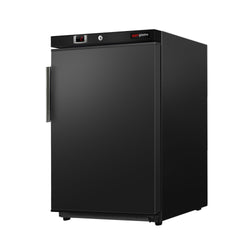 (2 sztuki) Mini chłodziarka magazynowa ECO – 200 litrów – z 1 drzwiami – wnętrze drzwi z tworzywa sztucznego – czarna