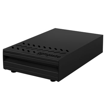 Szuflada na fusy z kawy - pojedyncza - 380 x 250 x 800 mm - z kołatką - czarna - Prime Gastro