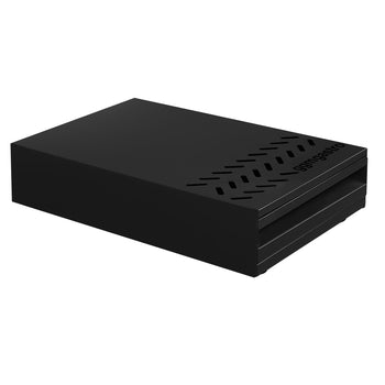 Szuflada na fusy z kawy - pojedyncza - 380 x 250 x 800 mm - z kołatką - czarna - Prime Gastro