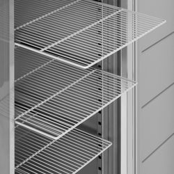 Chłodziarka ze stali nierdzewnej ECO - 1200 litrów - z 2 drzwiami ze stali nierdzewnej - wnętrze drzwi wykonane z tworzywa sztucznego