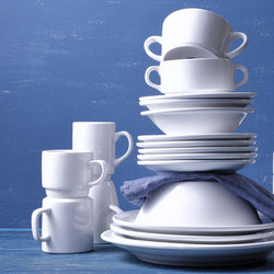 (6 sztuk) BUDGETLINE - Filiżanka do kawy Mammoet - 14 cl - Biała