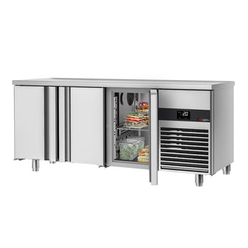 Stół Chłodniczy PREMIUM - 1865x700 mm - z 3 drzwiami - Prime Gastro