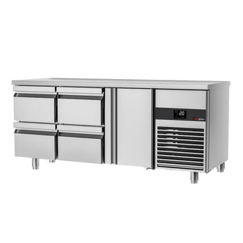 Stół chłodniczy PREMIUM - 1865x700 mm - z 1 drzwiami & 4 szufladami - Prime Gastro